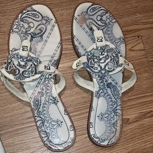 Tory Burch Black and Cream Sandals